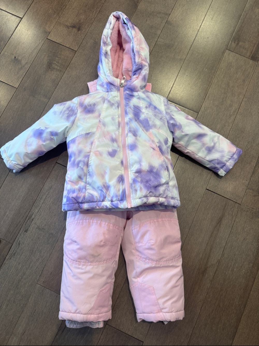 Girls' SPYDER Pastel Purple & Pink Snow Jacket and Bib Set